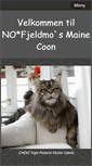 Mobile Screenshot of no-fjeldmos-maine-coon.com